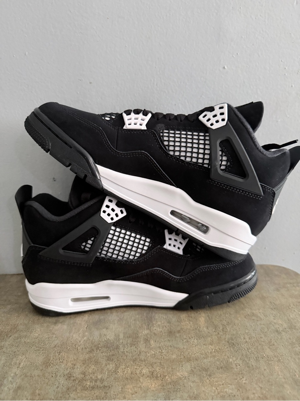 Jordan Black and White Retro Basketball Sneakers